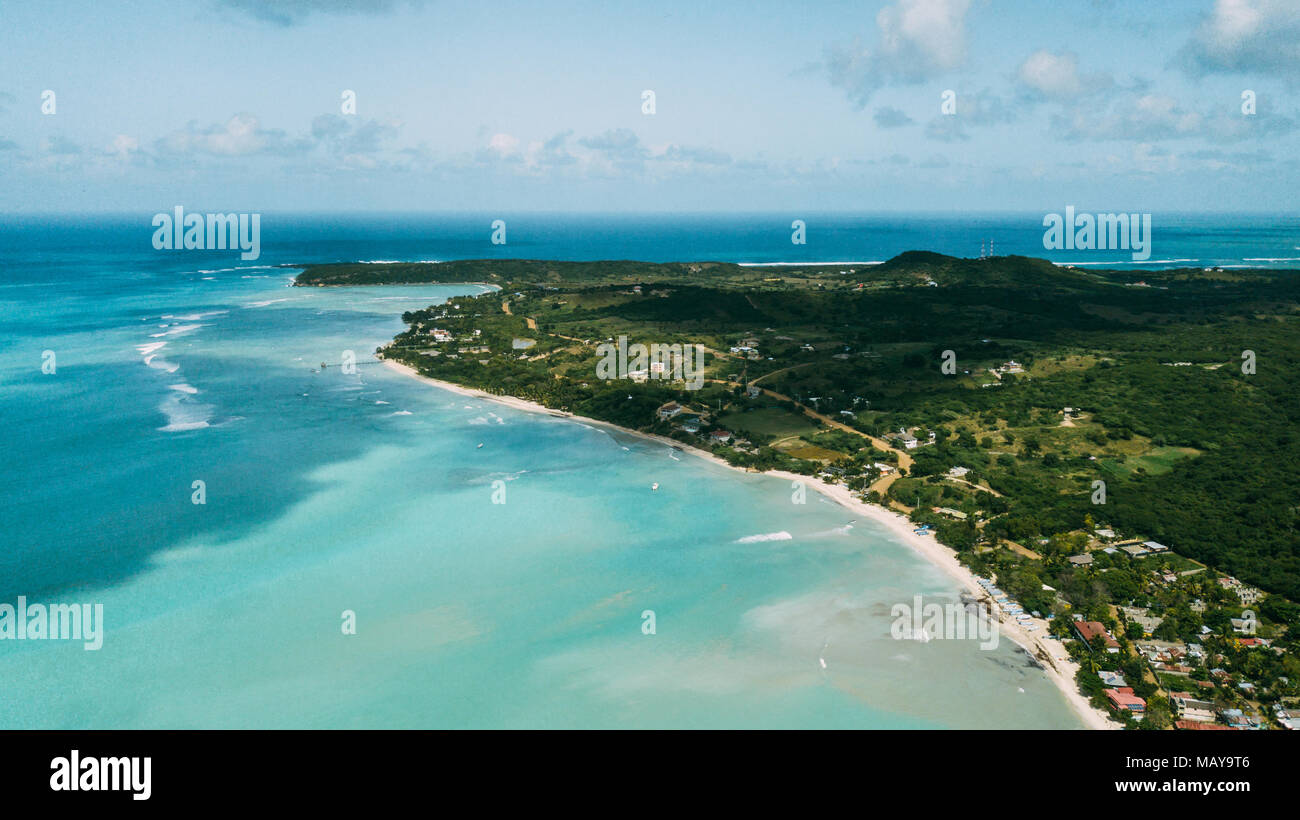 L'océan turquoise. Isla Saona Banque D'Images