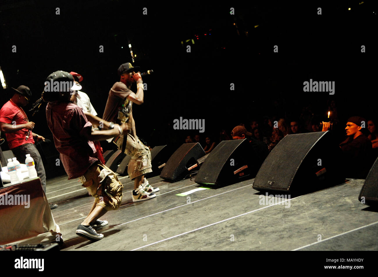 Le rappeur Deandre Way aka Soulja Boy Tell 'Em effectuant au Honda Center le 14 août 2009 à Anaheim, en Californie. Banque D'Images