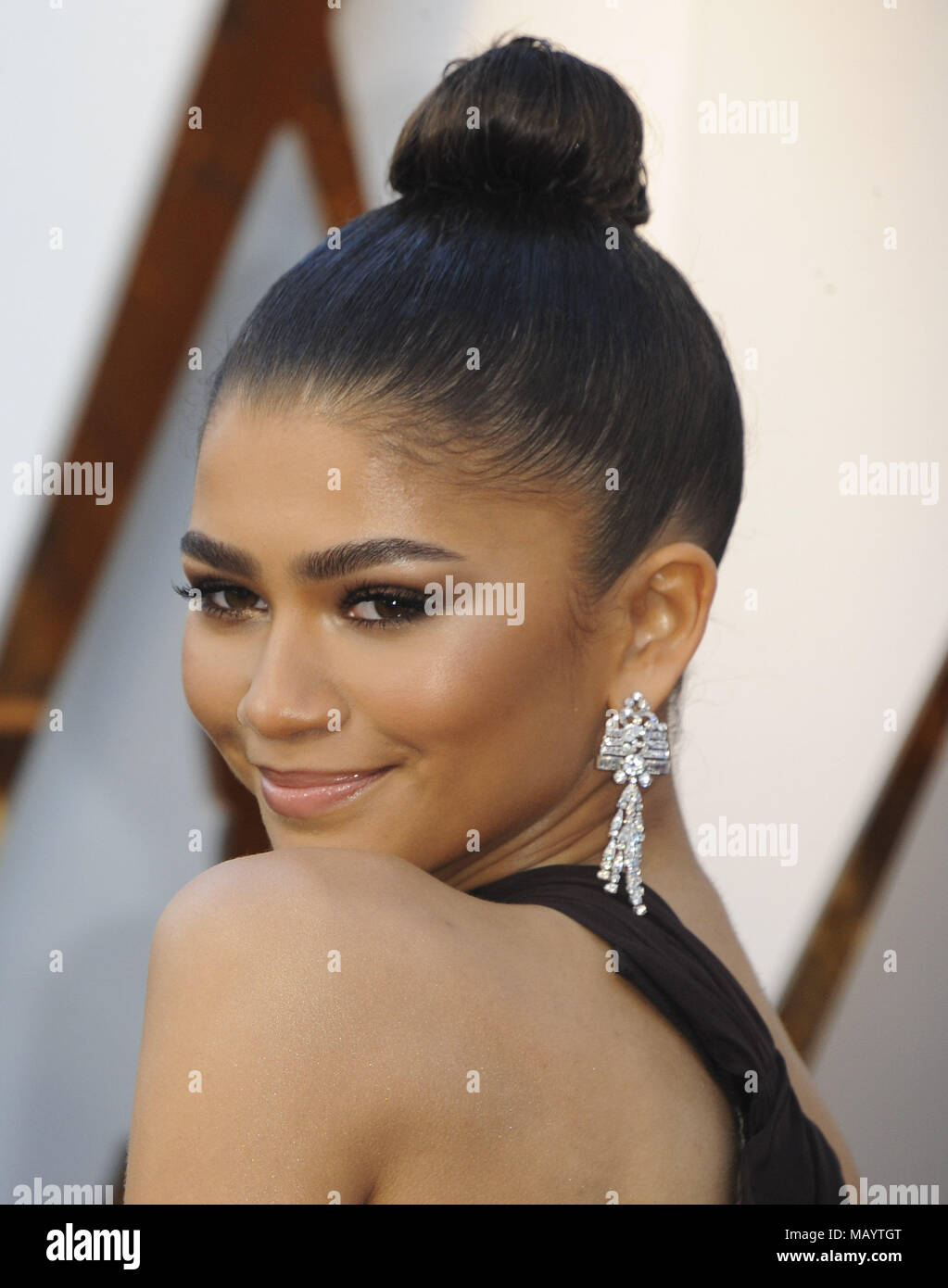 La 90e Academy Awards et comprennent des arrivées : Zendaya Où : Los Angeles, California, United States Quand : 04 mars 2018 : Crédit/WENN.com Apega Banque D'Images