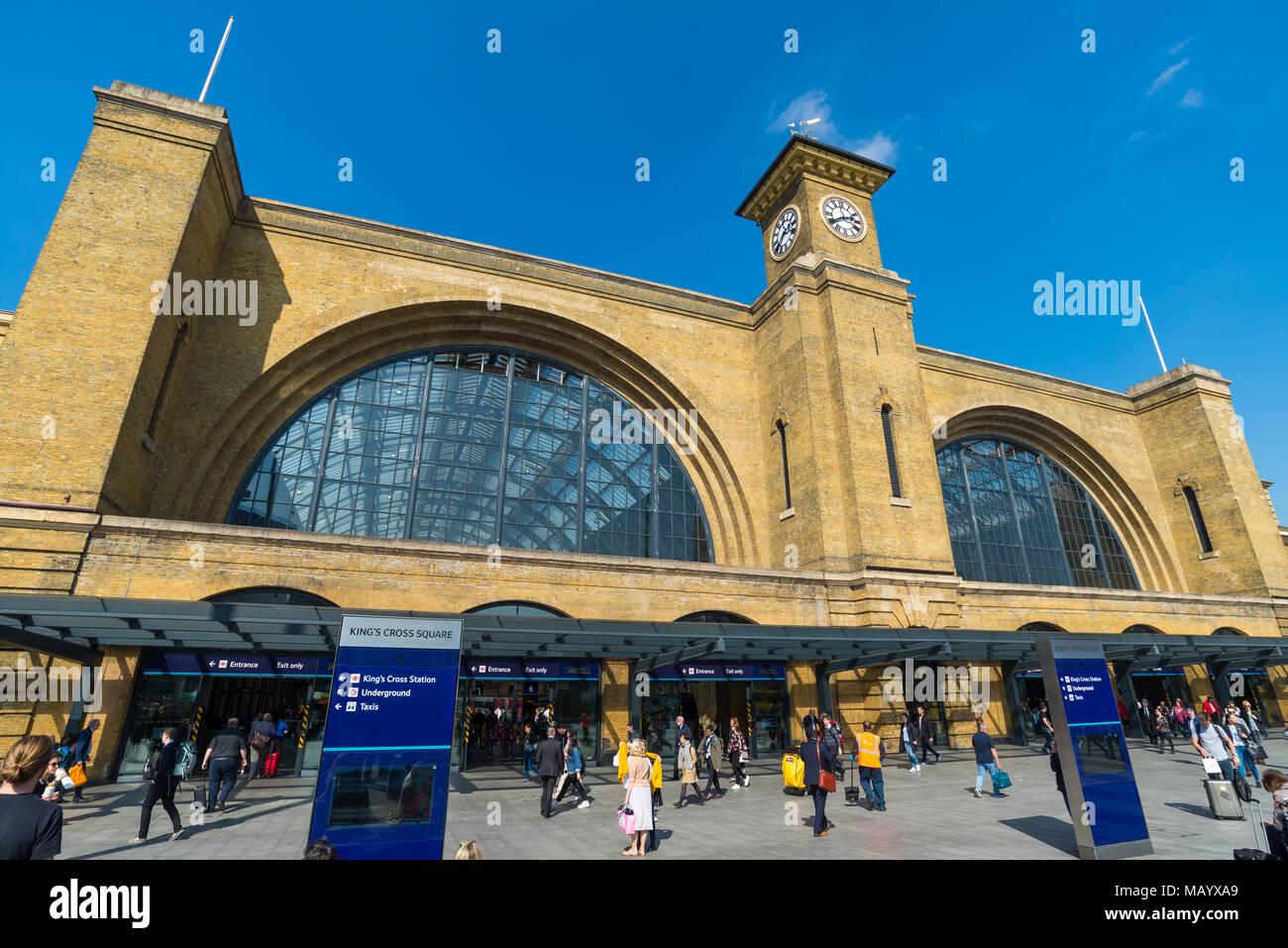 La gare de King's Cross, Londres, UK Banque D'Images