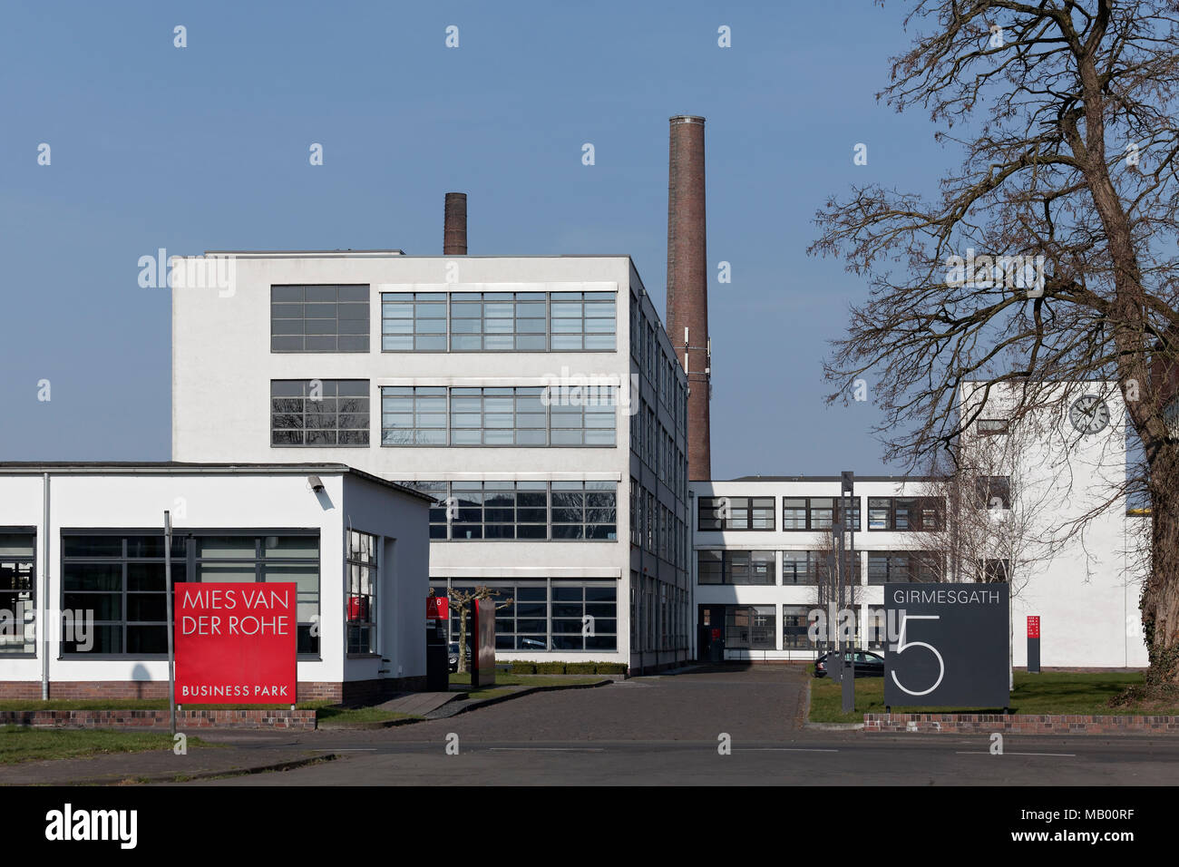 Il a des capacités à partir de 1931, l'architecte Ludwig Mies van der Rohe, ex-VerSeid AG, aujourd'hui Mies van der Rohe Business Park, Krefeld Banque D'Images