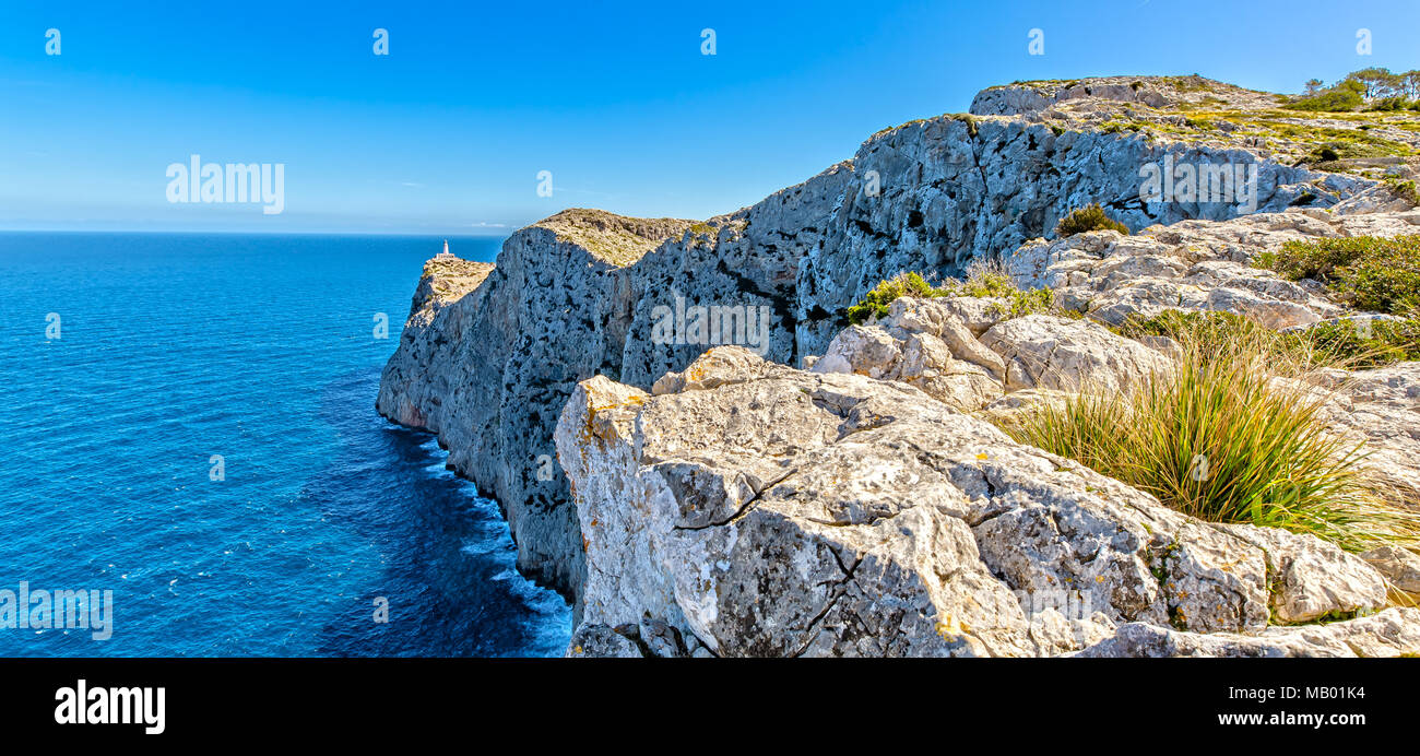 Vue panoramique sur le Cap de Formentor en Majorque Banque D'Images