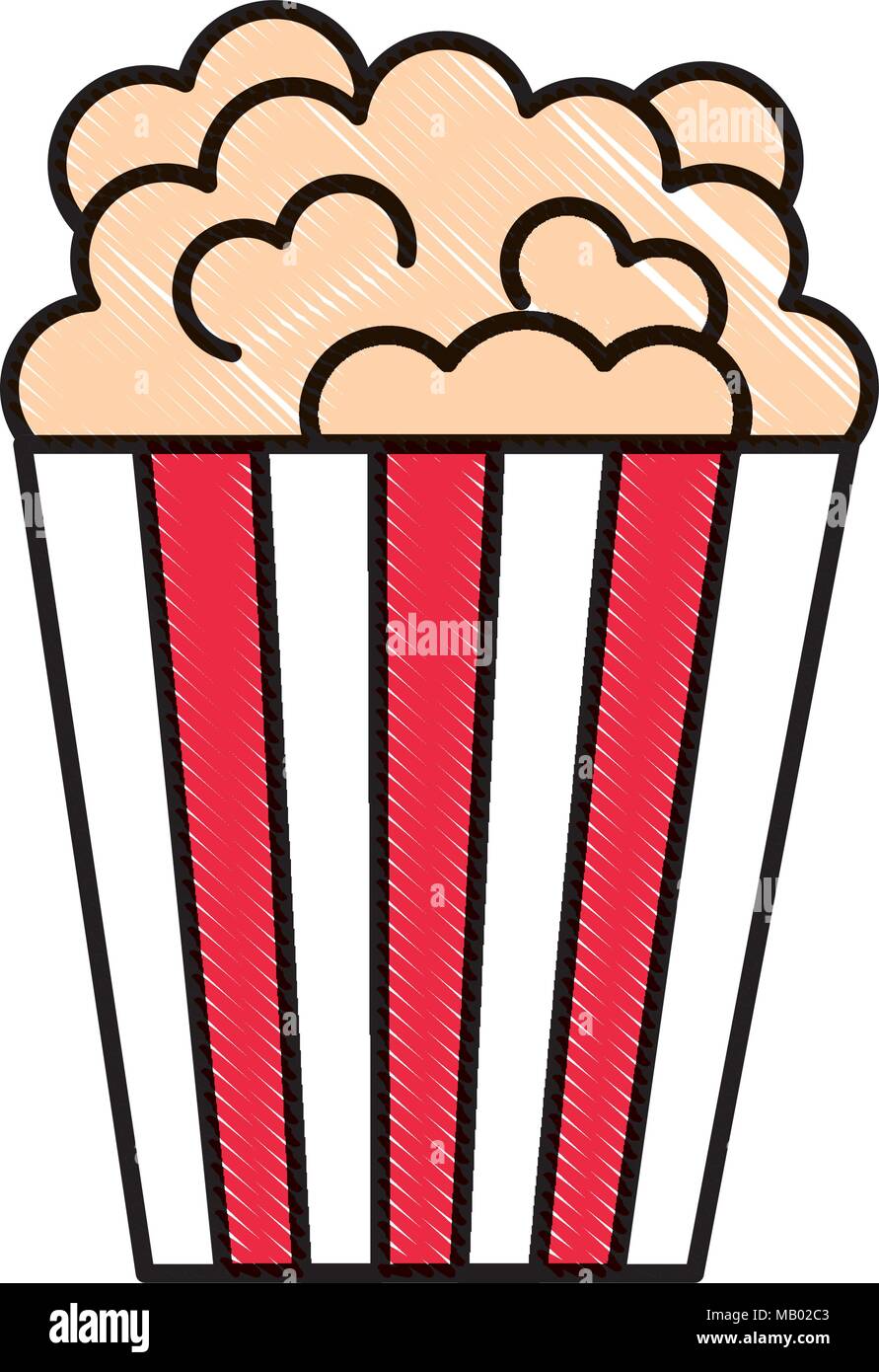 Popcorn godet Snack food libre Illustration de Vecteur