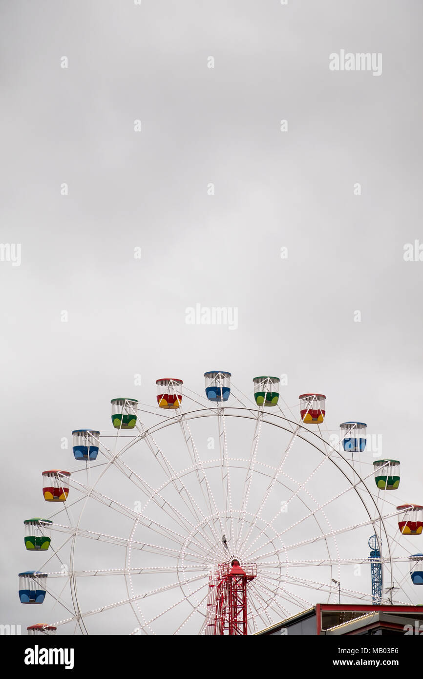 La grande roue à Luna Park. Banque D'Images