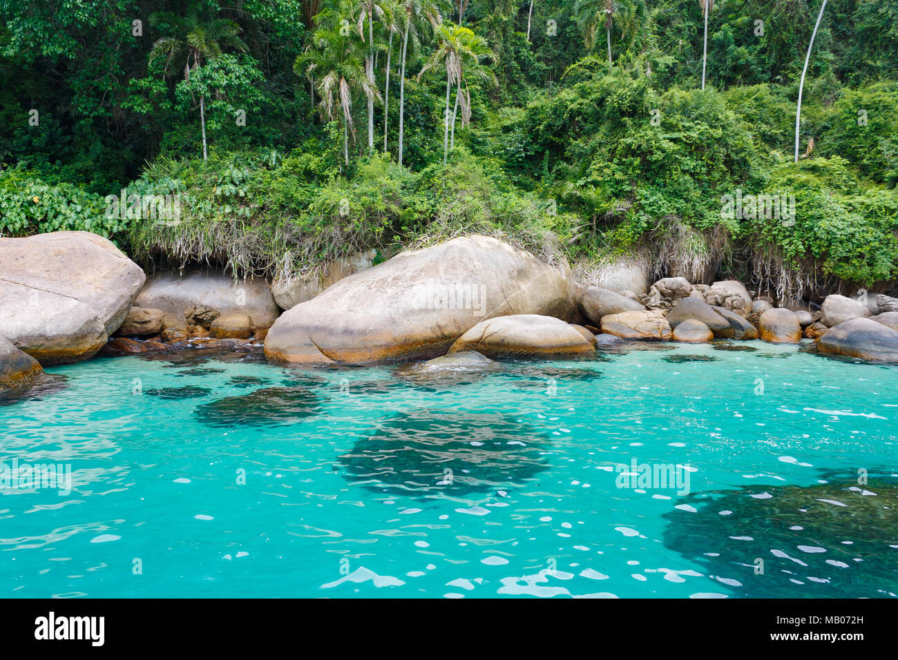 Lagoa Azul, Blue Lake, Paraty, RJ, Brésil Banque D'Images