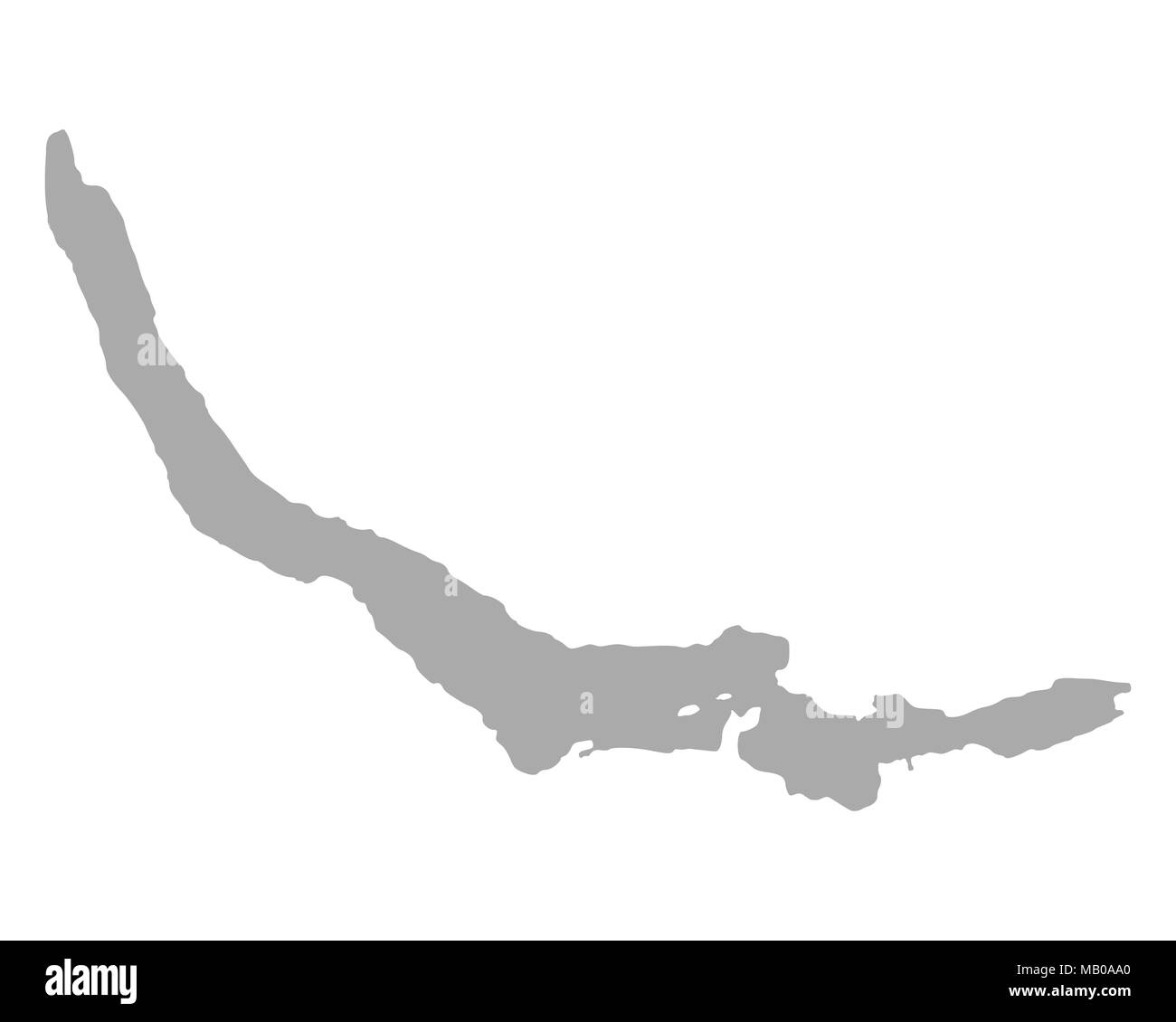 La carte du lac de Zurich Photo Stock Alamy