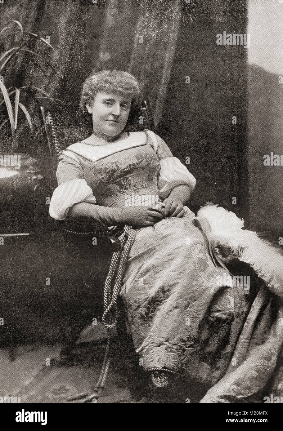 Eliza Frances Hodgson Burnett, 1849 - 1924. Romancière et dramaturge anglo-américaine. À partir de la bibliothèque de documentation internationale célèbre, publié c. 1900 Banque D'Images