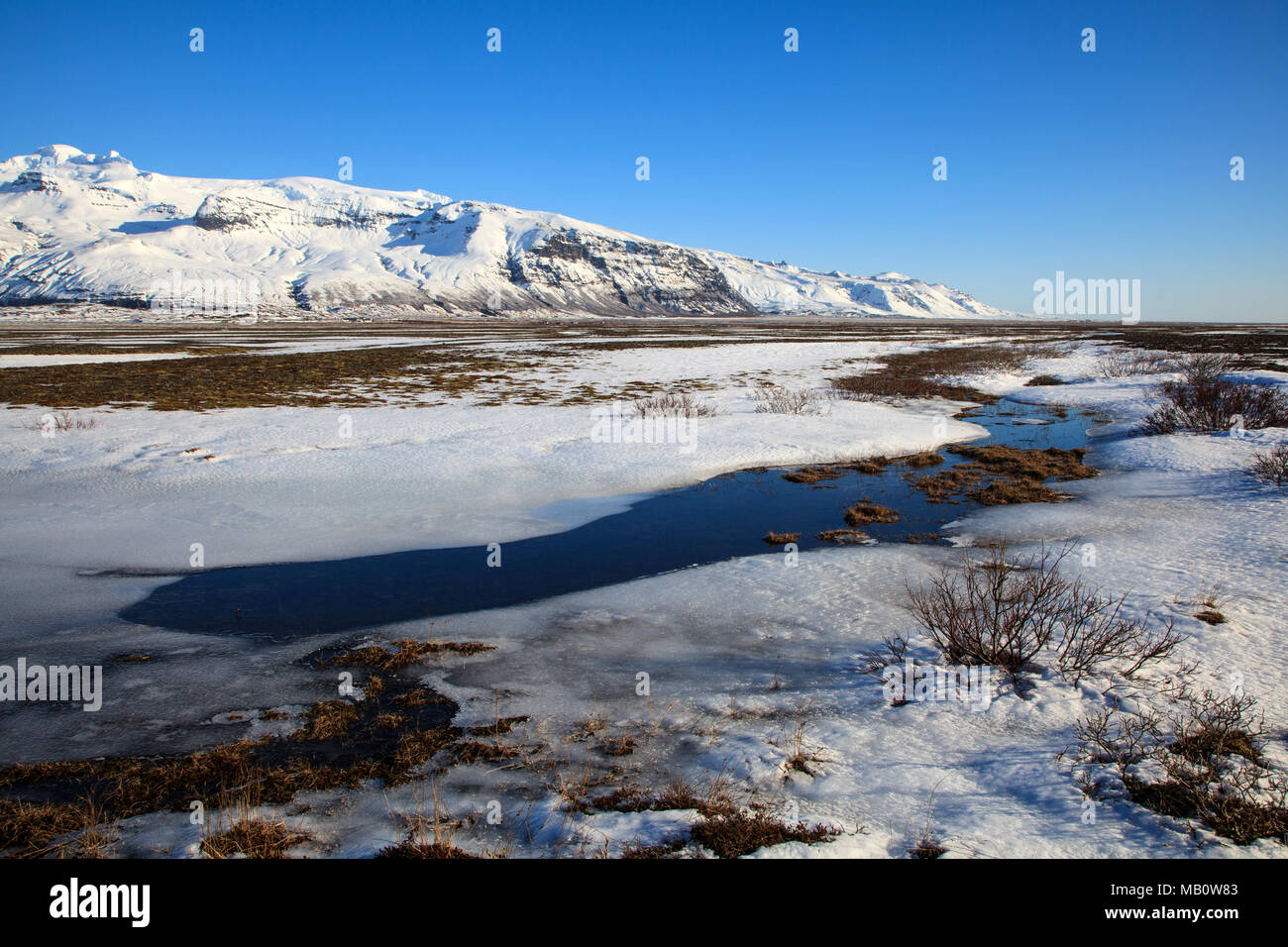 Montagnes, Europe, glacier, Island, paysages, neige, volcano island, l'eau,  l'hiver, Öraefajökull Photo Stock - Alamy