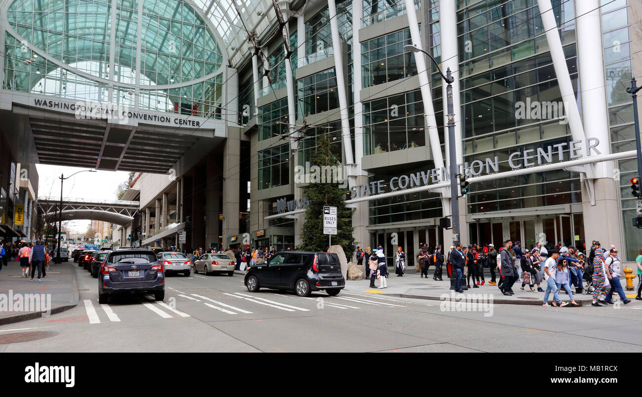 Washington State Convention Center, Seattle, Washington. Banque D'Images