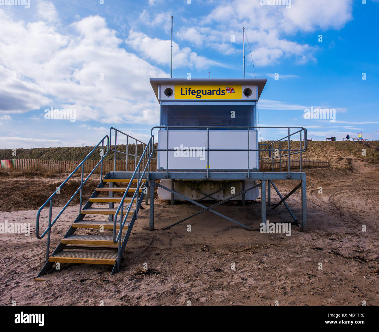 Belvedere Beach, Bridlington, East Riding, Yorkshire, Angleterre, Royaume-Uni. Banque D'Images