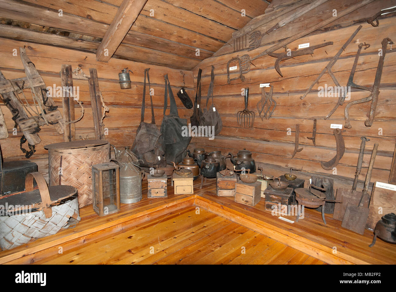 Martingarden, Musée Overkalix, comté de Norrbotten, en Suède Banque D'Images