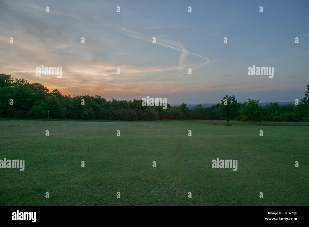 Les paysages et d'Epsom Racecourse Scene Banque D'Images