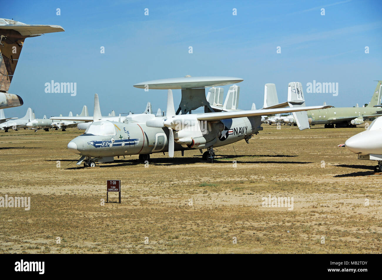 T-39G Sabreliner Jet dans Pima Air and Space Museum Banque D'Images