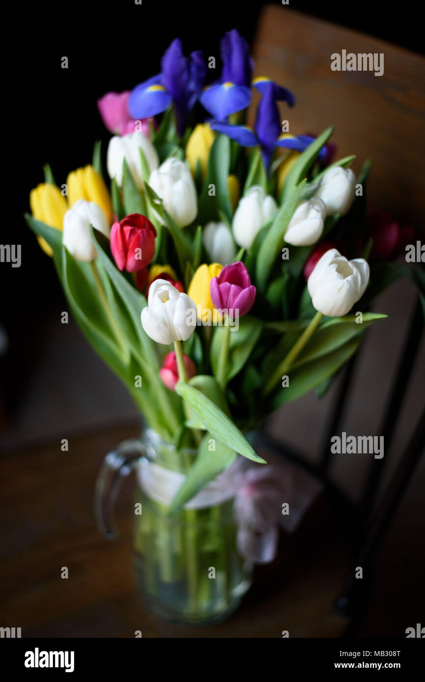 Bouquet de tulipes Banque D'Images