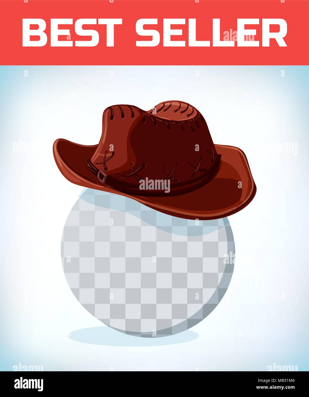 Chapeau de Cowboy. Costume mascarade coiffure. Masque de carnaval ou Halloween. Cartoon Vector illustration. Illustration de Vecteur