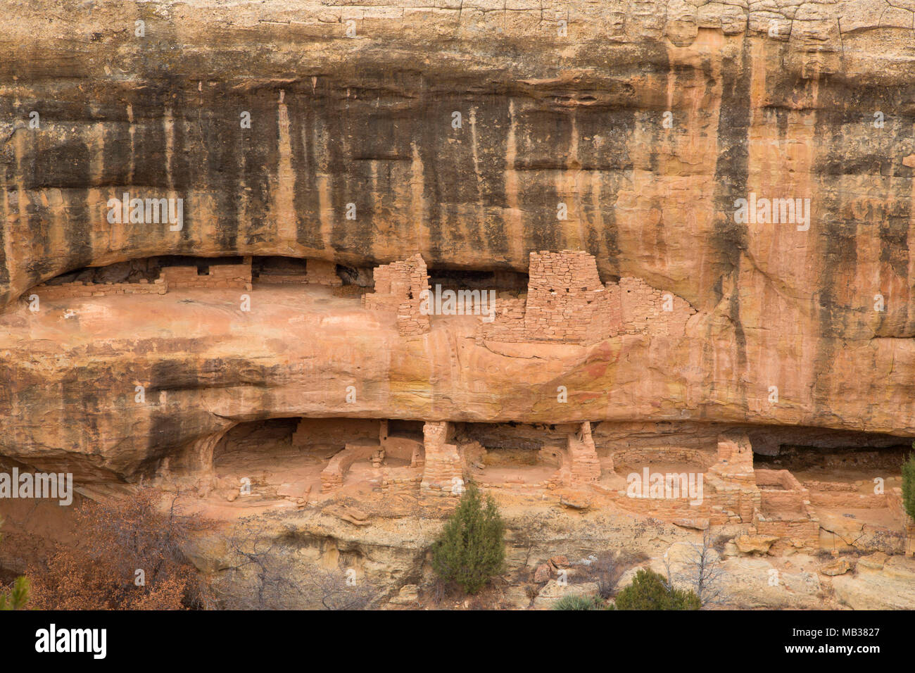 Fire Temple House, Mesa Verde National Park, Colorado Banque D'Images