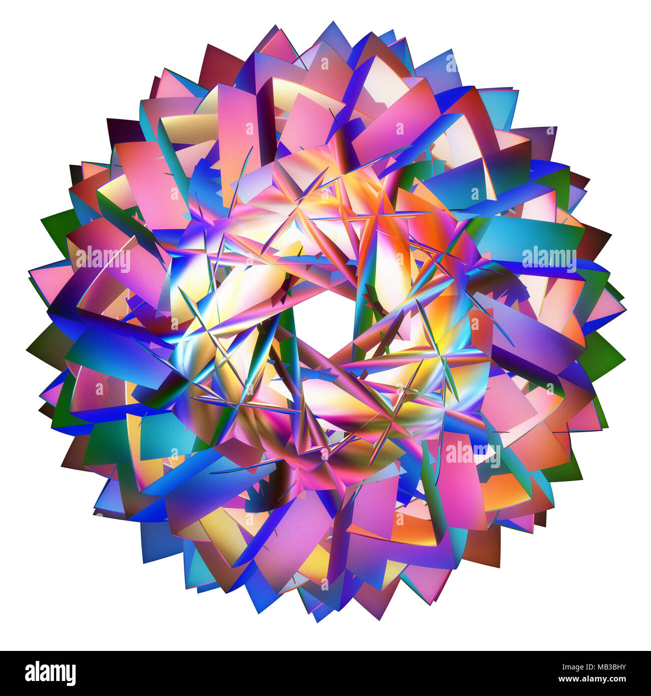 Pavage hyperbolique couleur computer generated Banque D'Images
