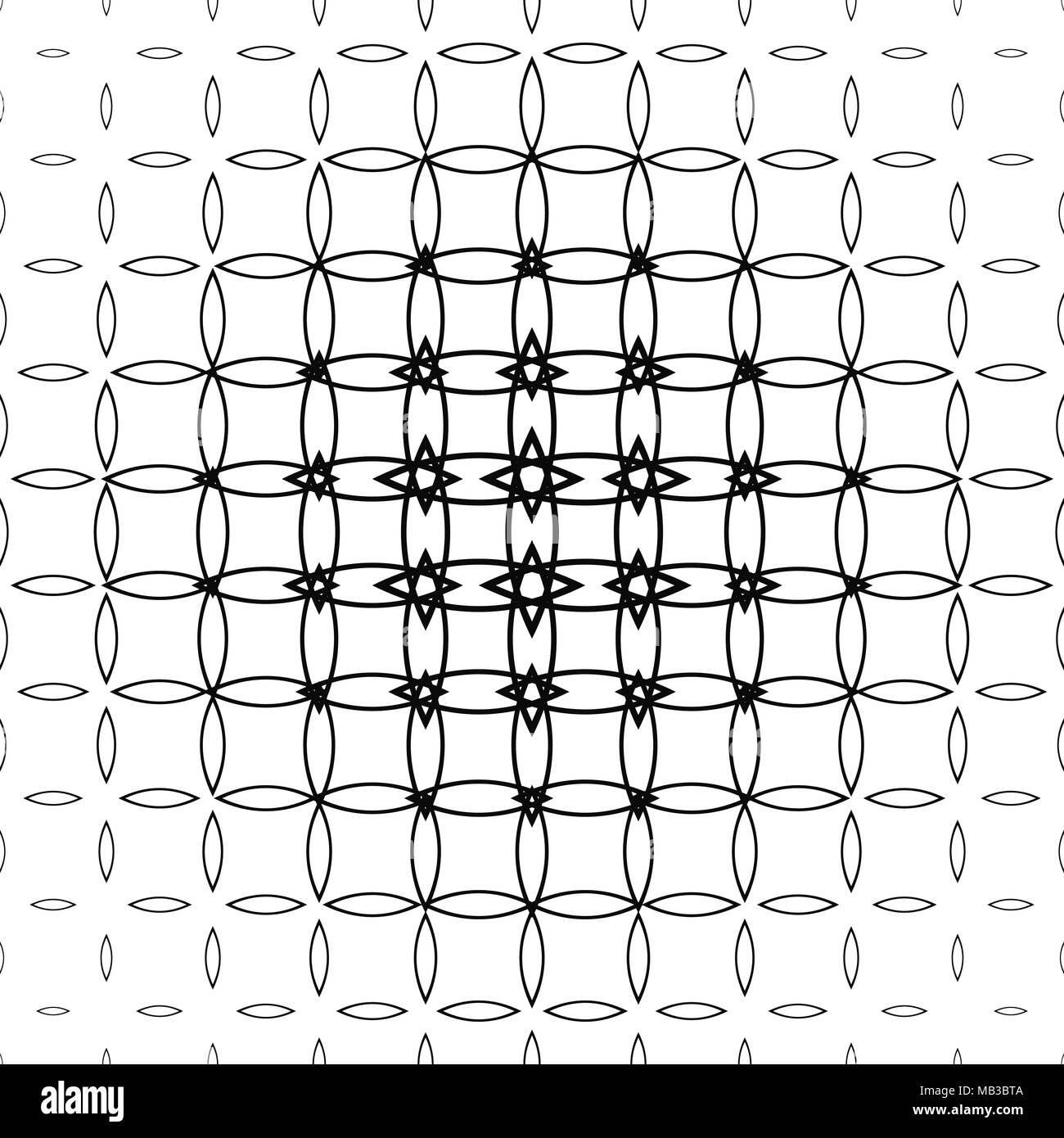 Moyenne géométrique de fond noir et blanc Illustration de Vecteur