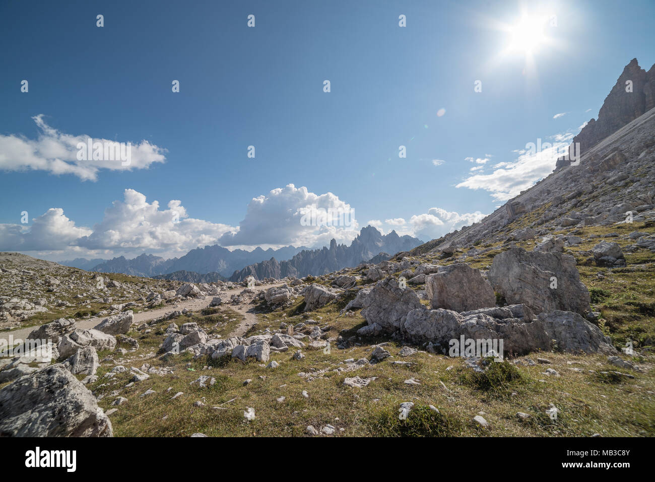 dolomites dans le Trentin, rochers et montagne Banque D'Images