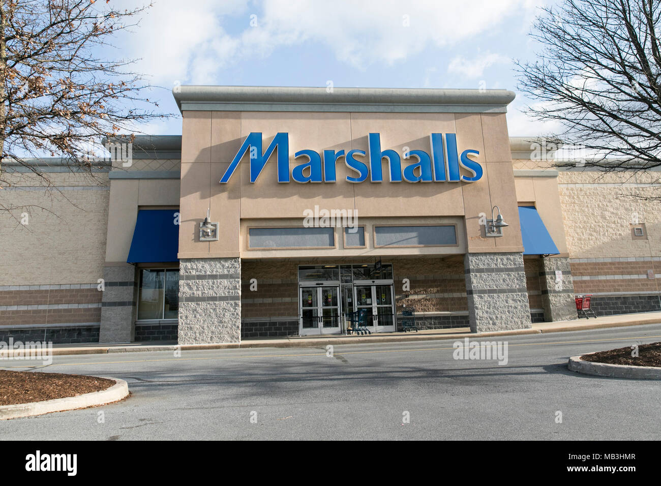 Un logo Marshall vu sur un magasin de détail/de Hagerstown, Maryland le 5 avril 2018. Banque D'Images