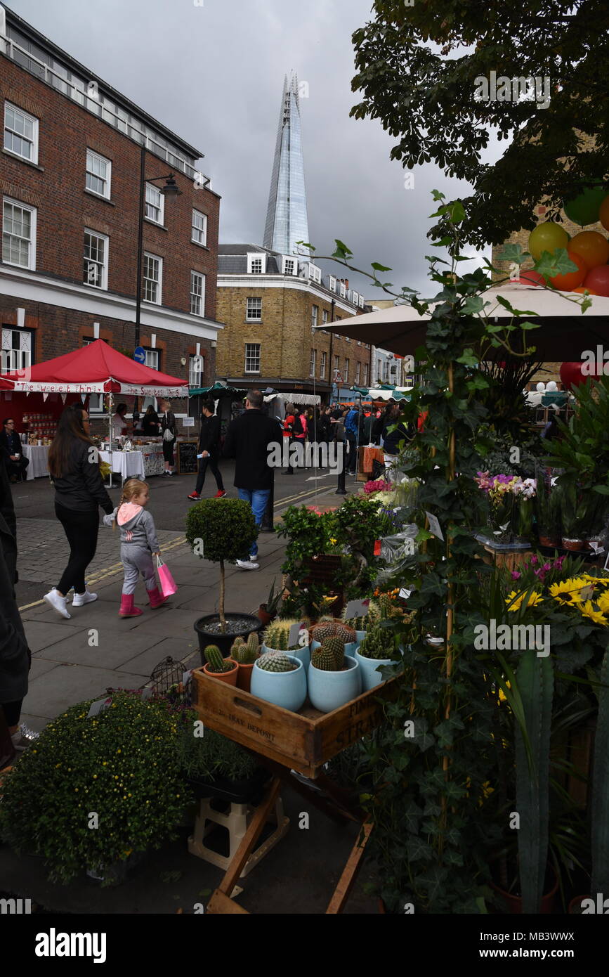 Scène de rue à Londres Bermondsey, dans le sud de Londres Banque D'Images