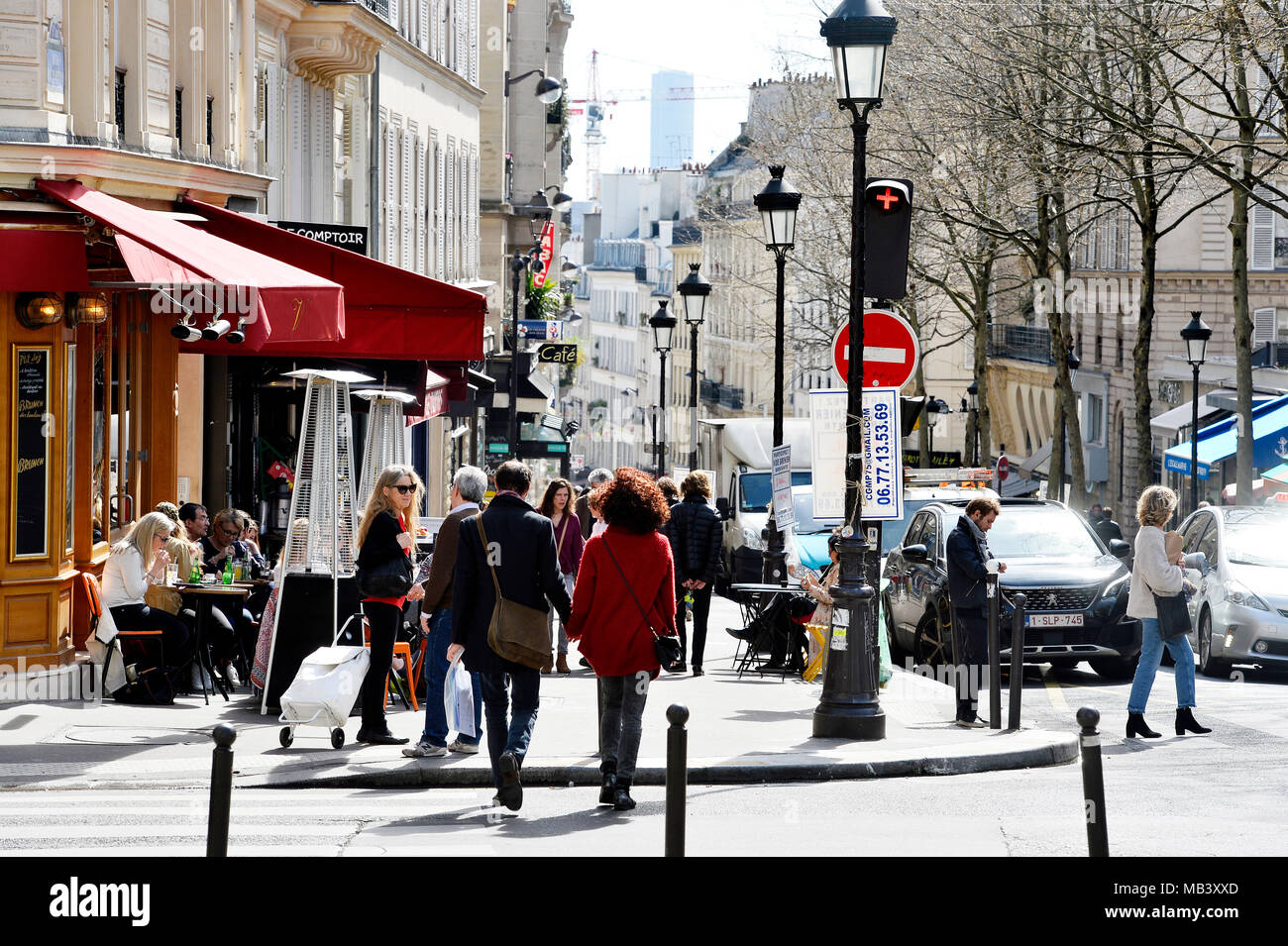 Rue des Martyrs - Paris - France Banque D'Images