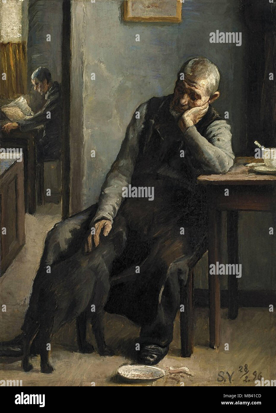 Sophus Vermehren - un Mans Meilleur Ami Banque D'Images