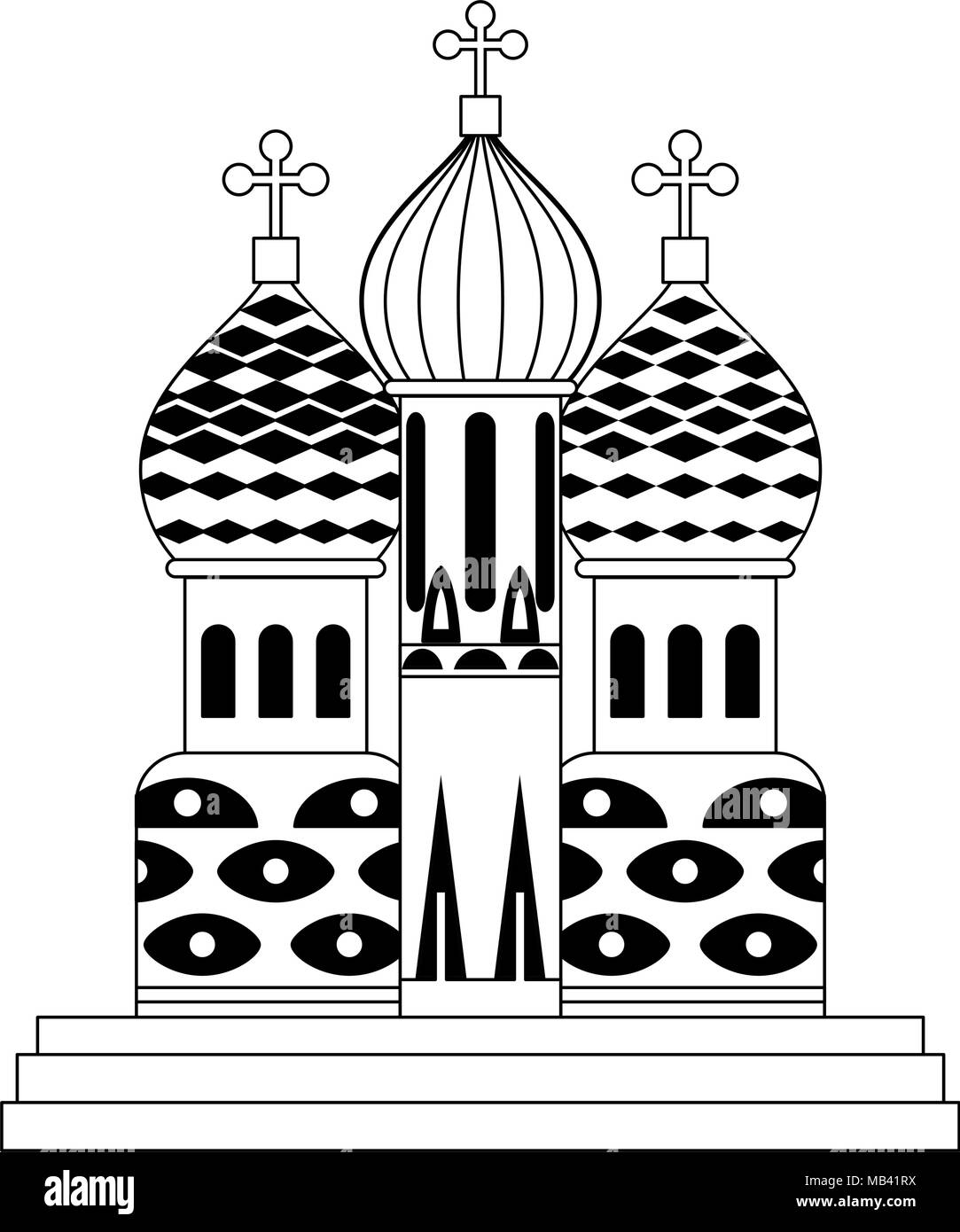 Cathédrale Saint basilics Illustration de Vecteur