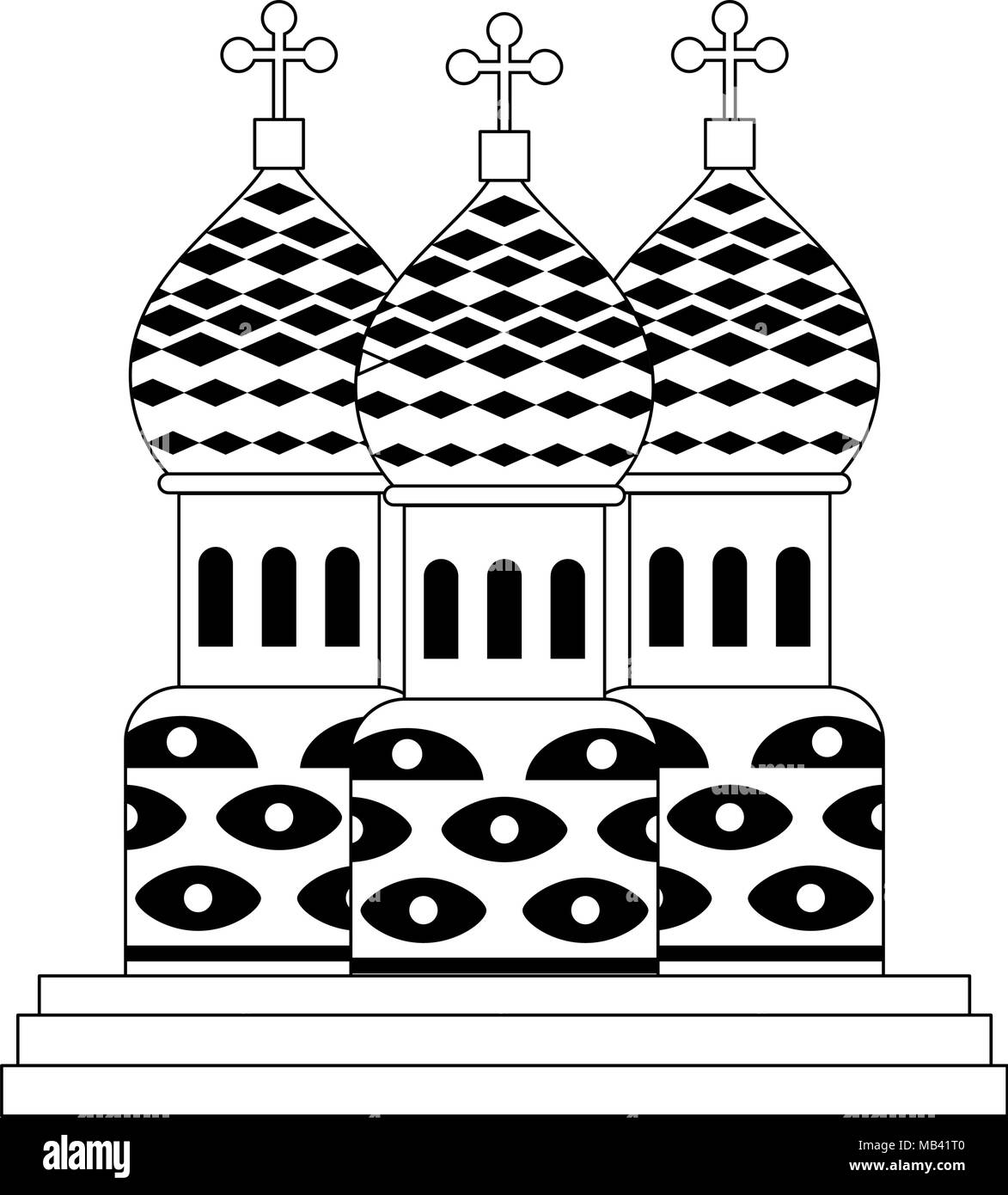 Cathédrale Saint basilics Illustration de Vecteur