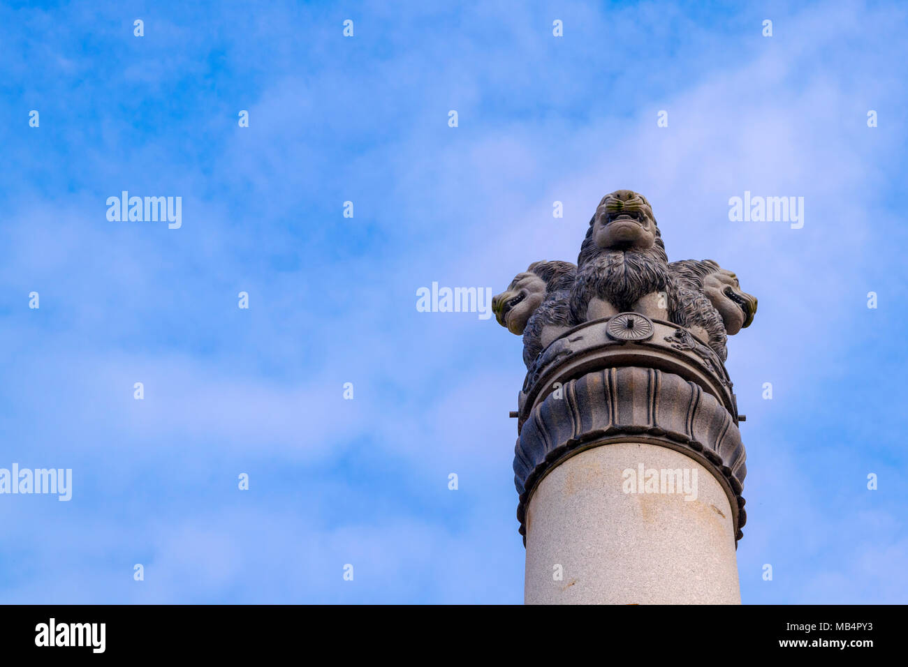 L'architecture du temple bouddhiste et le Myanmar dans le style pagode Batang Galang, Bintan Island - Indonésie Banque D'Images
