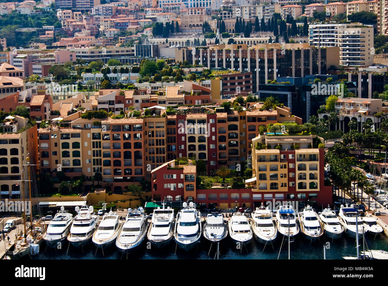 Baie de luxe à Monte Carlo, Principauté de Monaco, Europe Banque D'Images