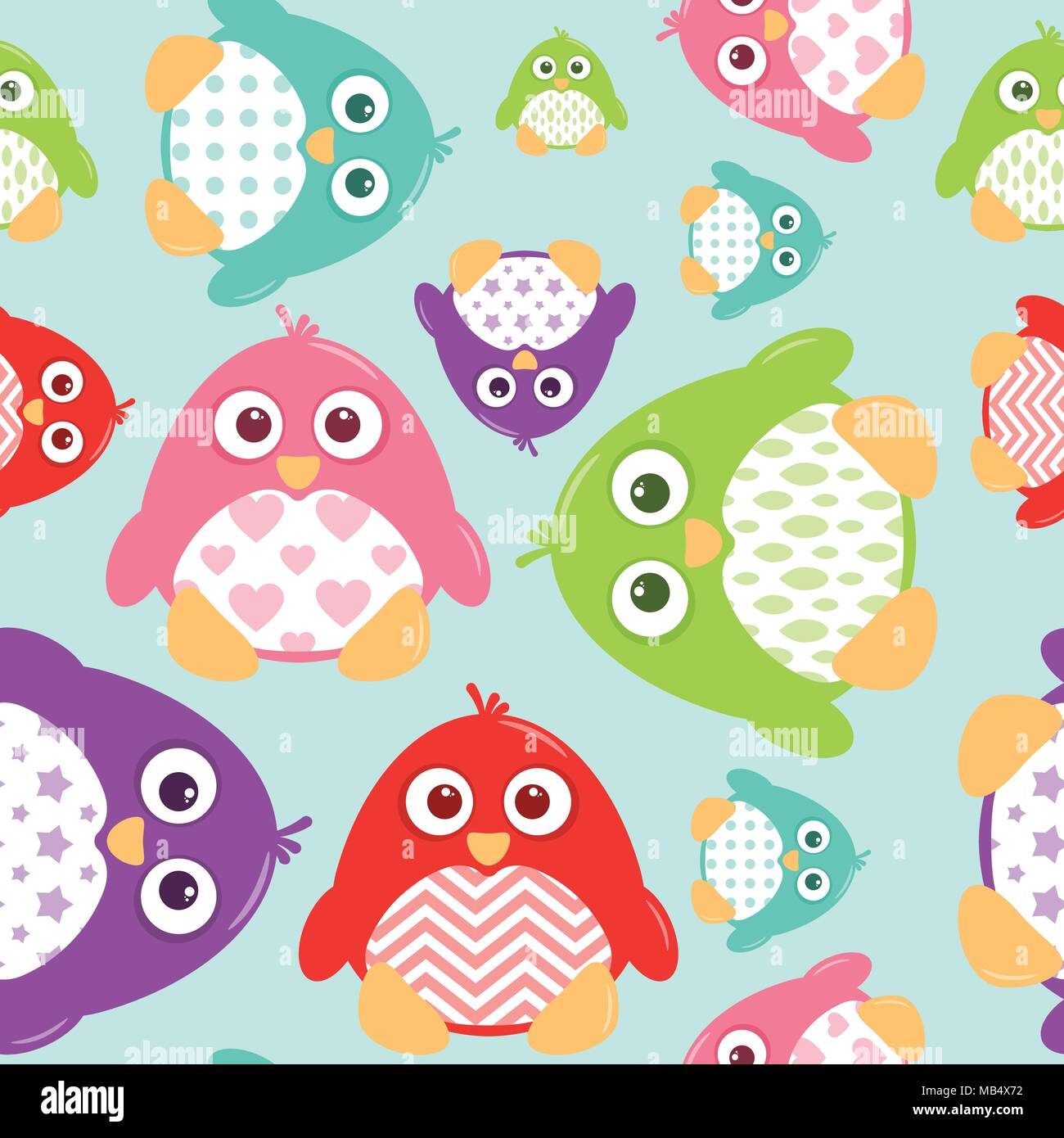 Une tuile transparente de gras, cartoon, vecteur des pingouins. Ces adorables petits gars peut être utilisé pour une variété de projets. Illustration de Vecteur