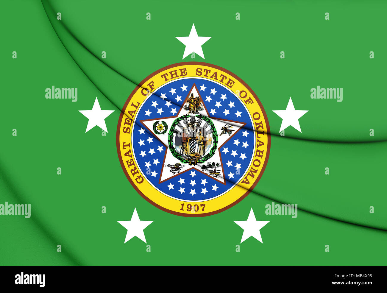 Niveau de la Gouverneur de l'Illinois, USA. 3D Illustration. Banque D'Images