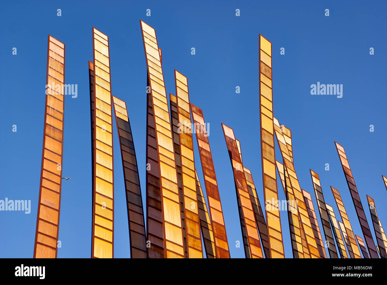 Sculpture photo de brins d'herbe par John Fleming à Seattle Banque D'Images