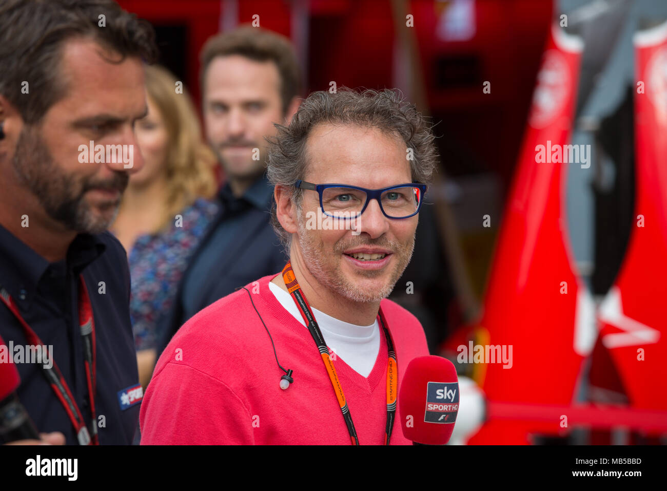 Jacques Villeneuve au Grand Prix d'Italie 2015 à Monza Banque D'Images