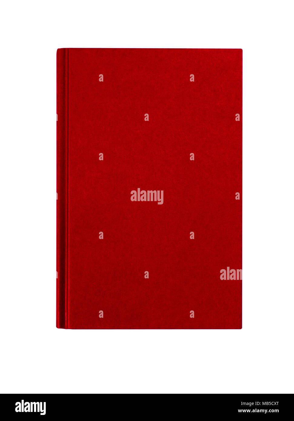 Rouge bordeaux livre relié couverture verticale verticale isolated on white Banque D'Images