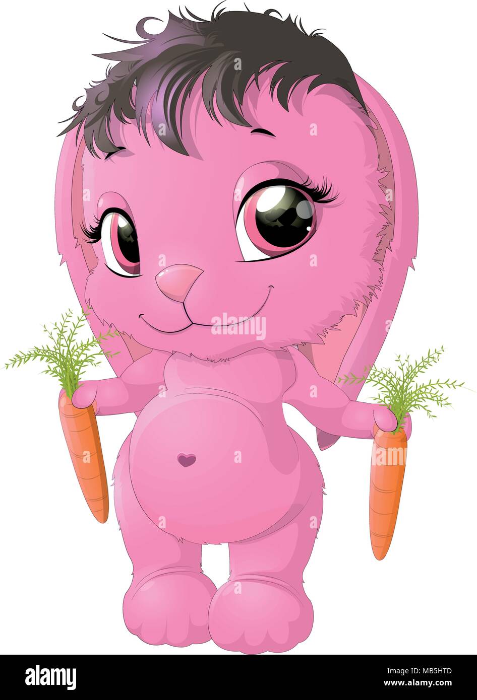 Lapin mignon cartoon Illustration de Vecteur