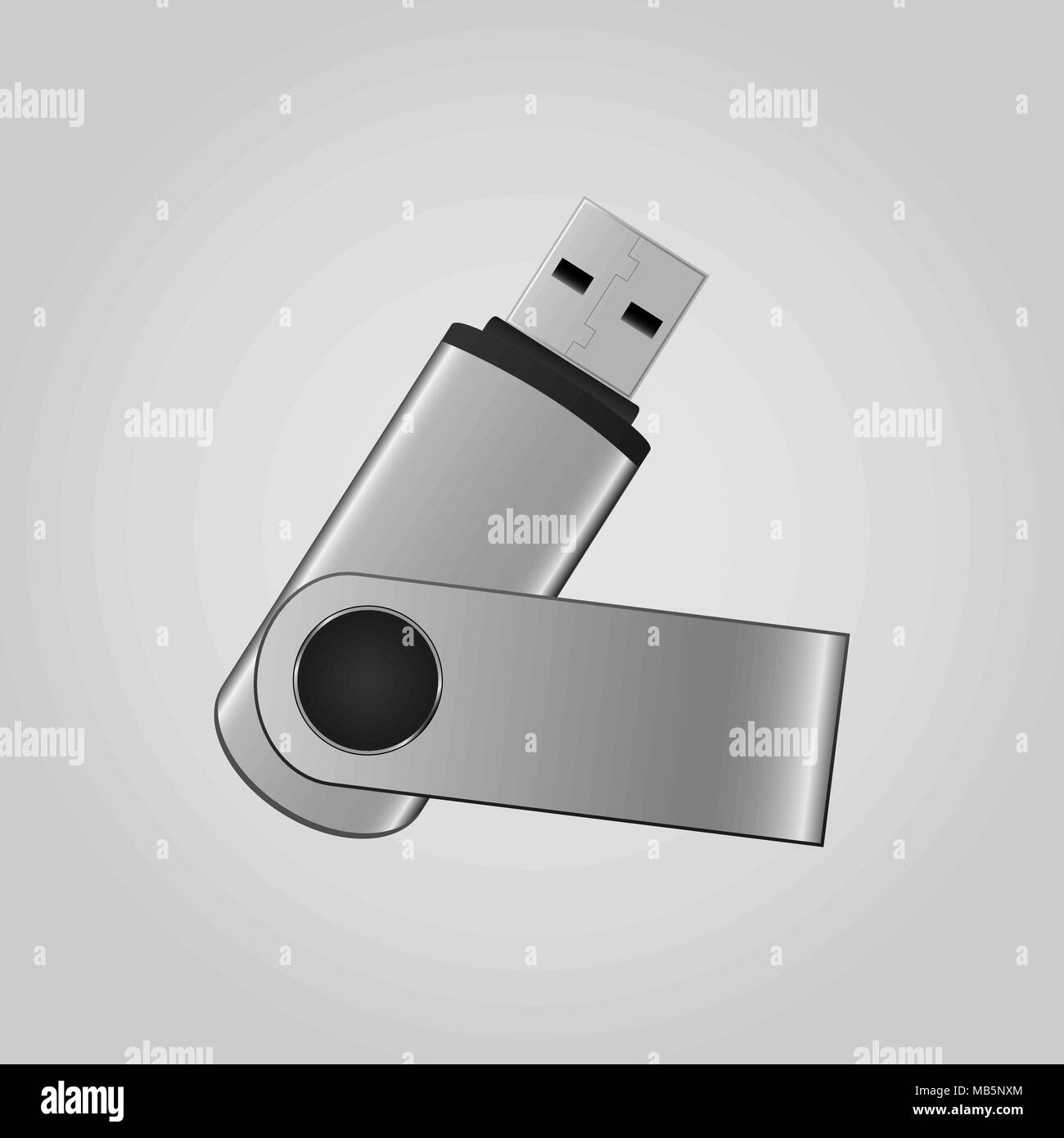 USB pen drive. Vector illustration Illustration de Vecteur