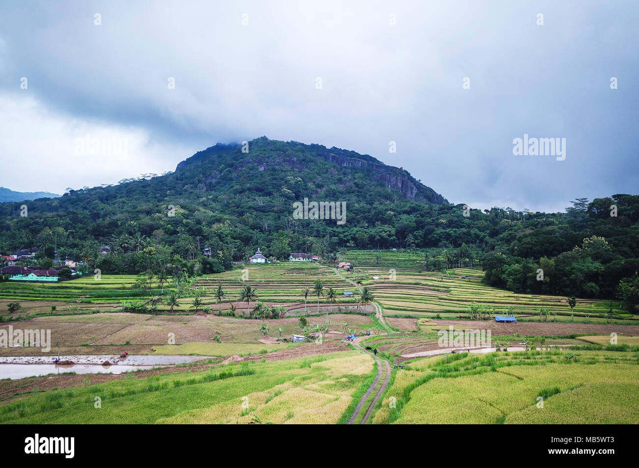 Gunung Api Purba Nglanggeran Gunungkidul Yogyakarta Banque D'Images