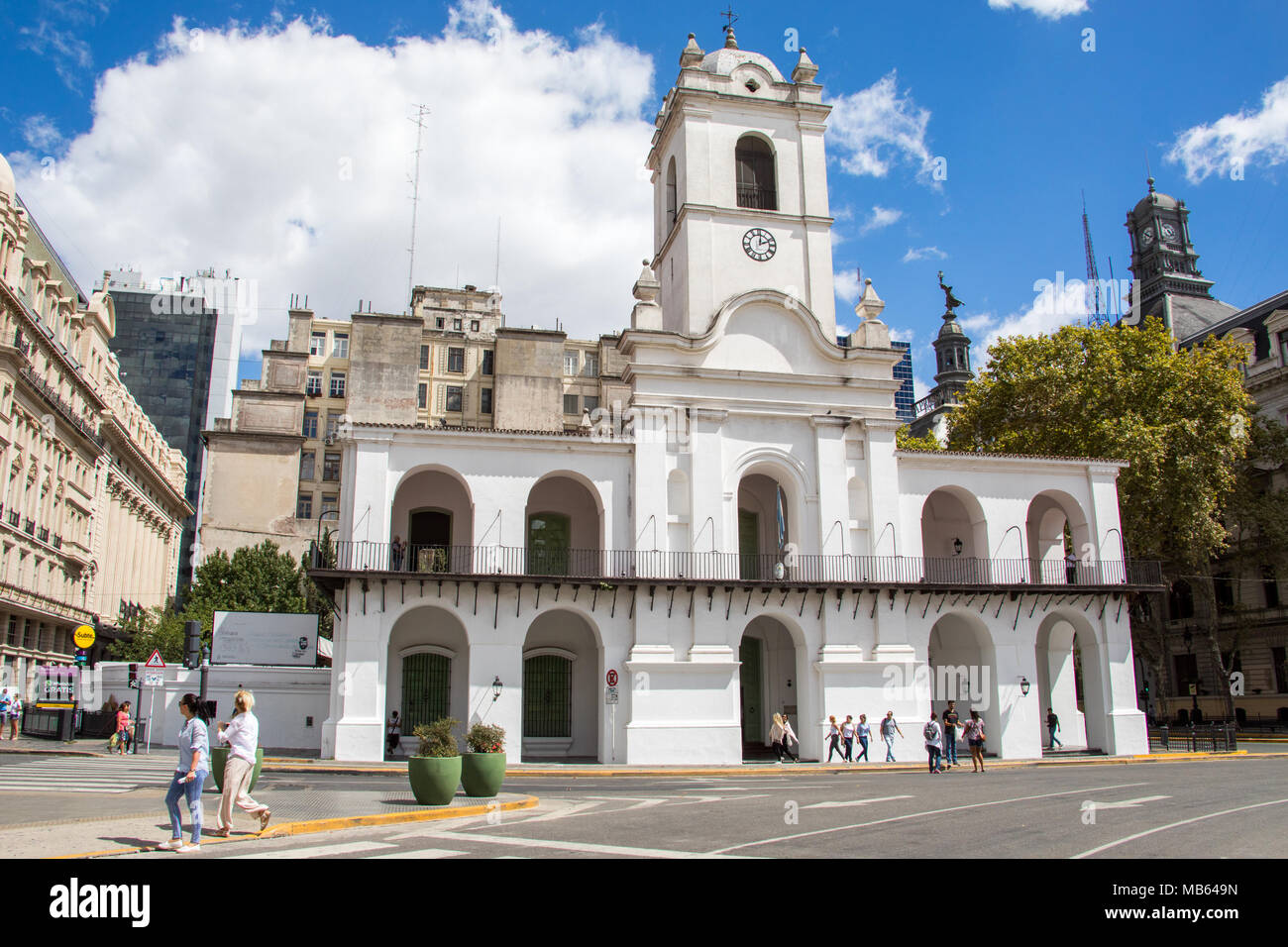 Museo Histórico Nacional del Cabildo y la Revolución de Mayo, le Cabildo ou Buenos Aires, Buenos Aires, Argentine Banque D'Images