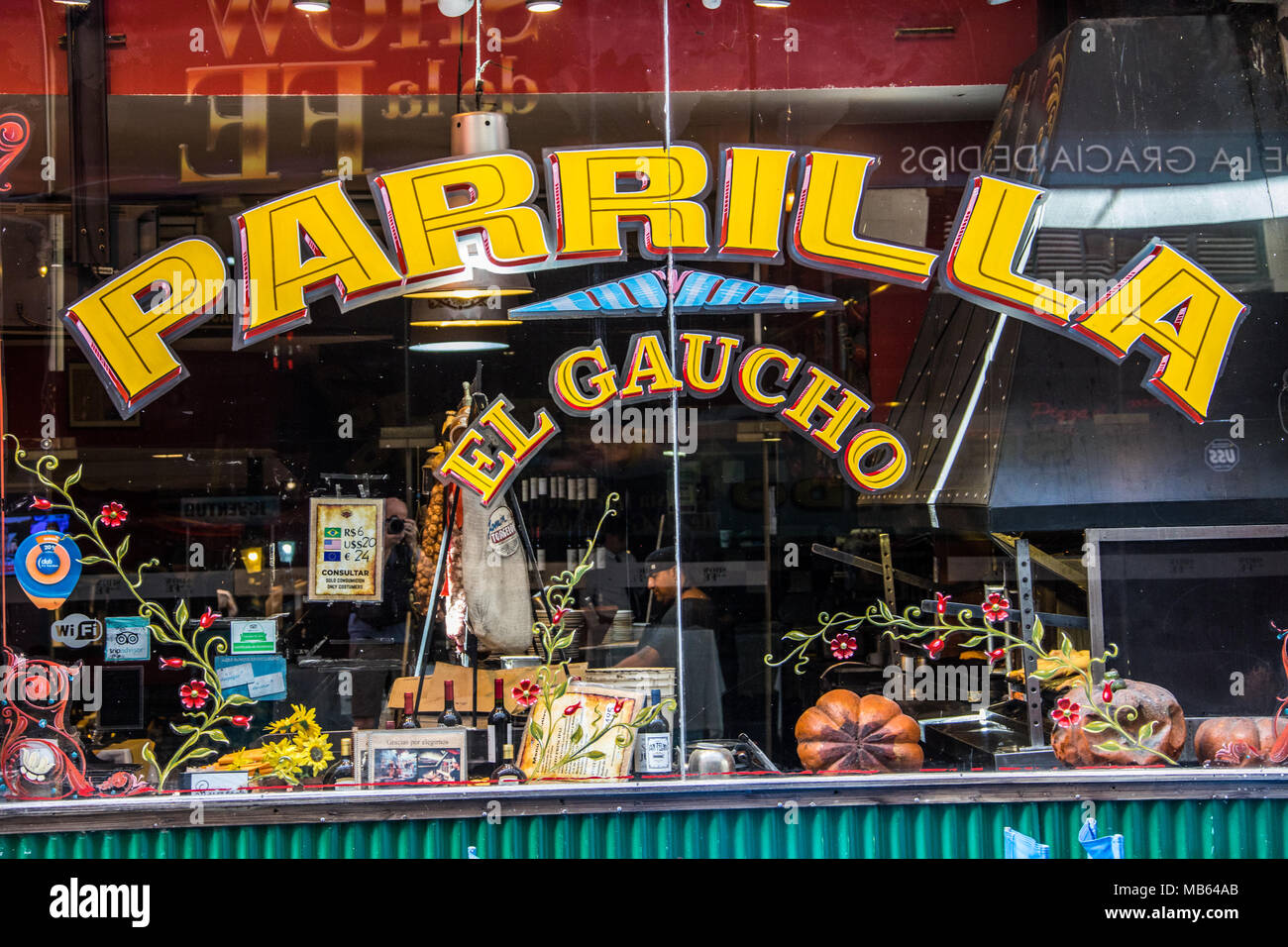 Parrilla El Gaucho de Lavalle, restaurant, Buenos Aires, Argentine Banque D'Images