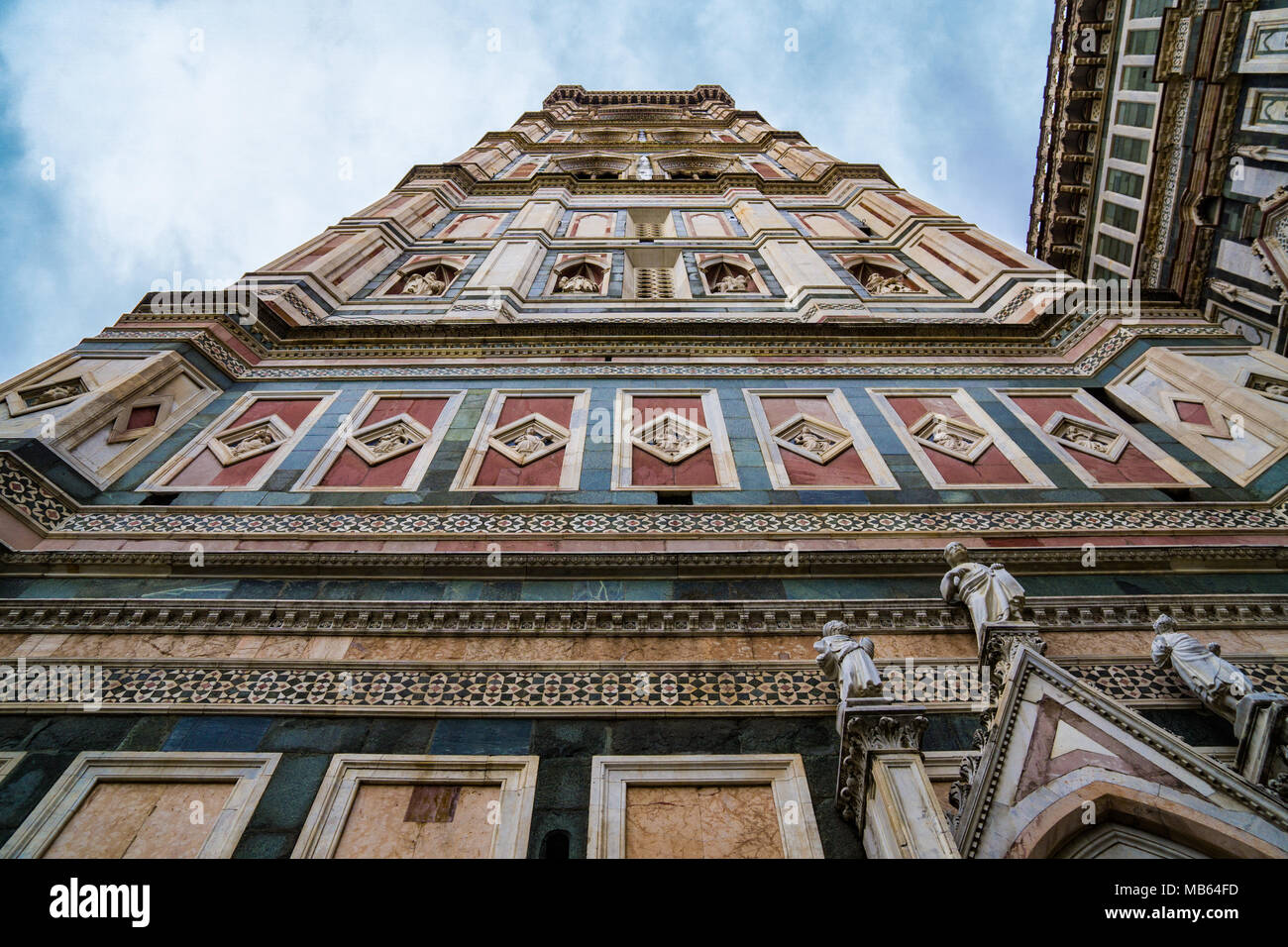 Le Campanile de Giotto Florence Banque D'Images