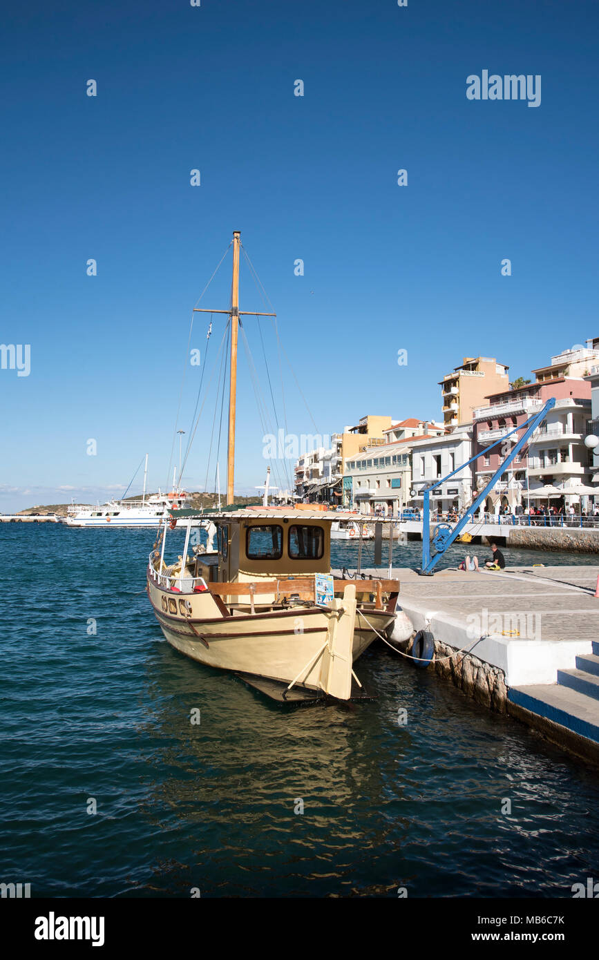 Agios Nikolaos, Crète, Grèce. 2017. Banque D'Images