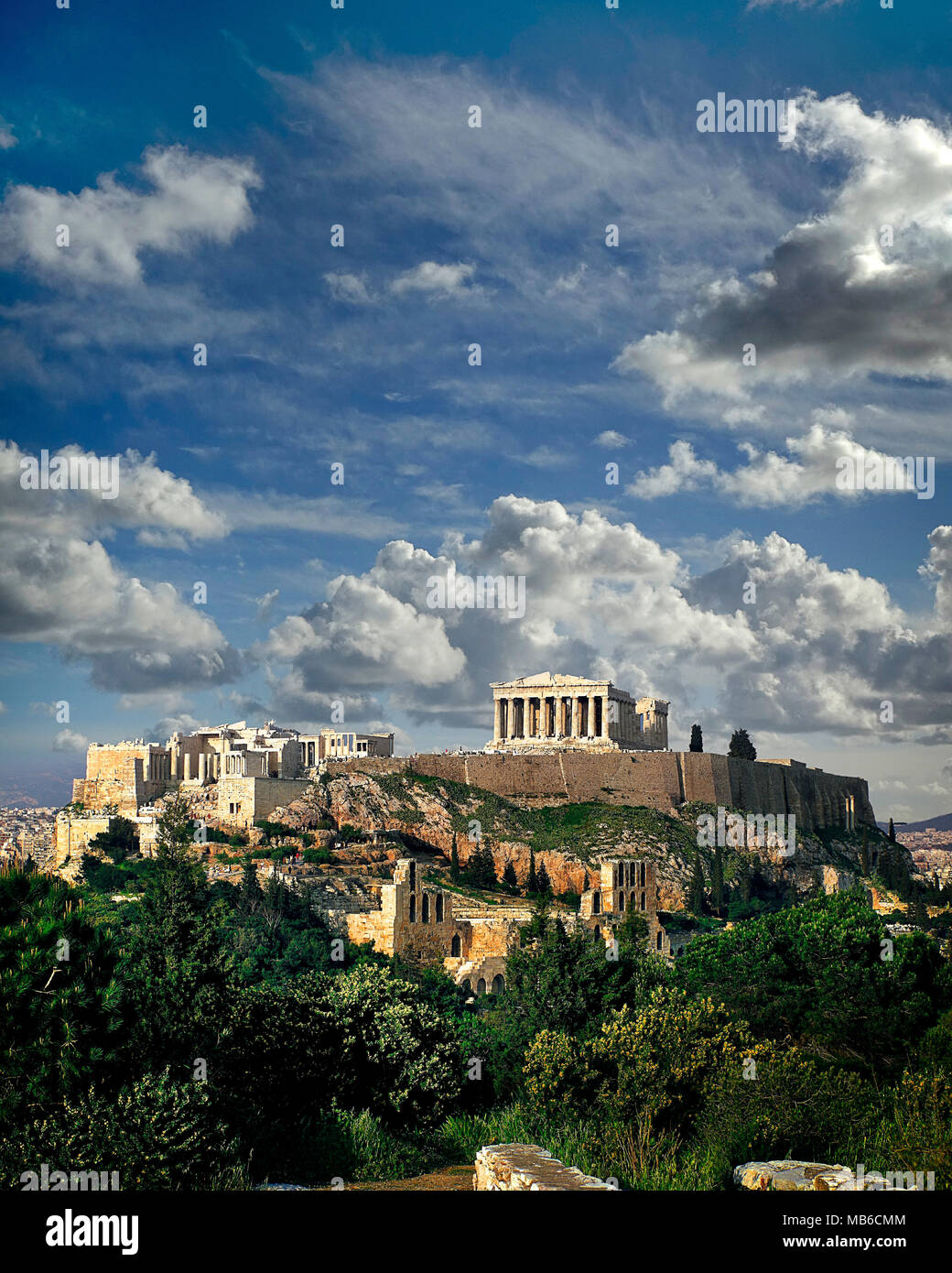 GR - l'acropole d'ATHÈNES : Banque D'Images