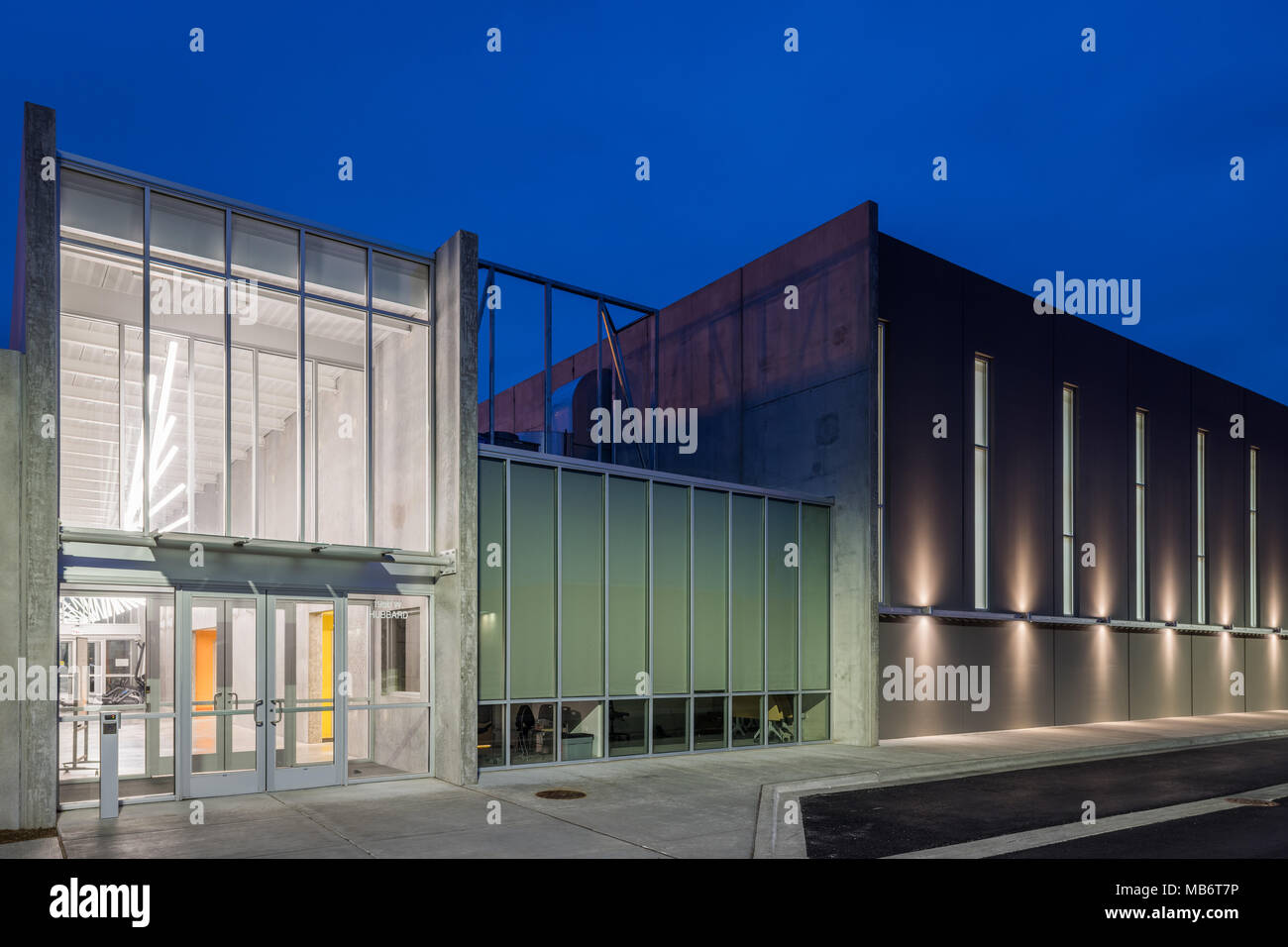 Wolcott Gymnase de l'école dans le quartier de ville de l'Ouest Banque D'Images