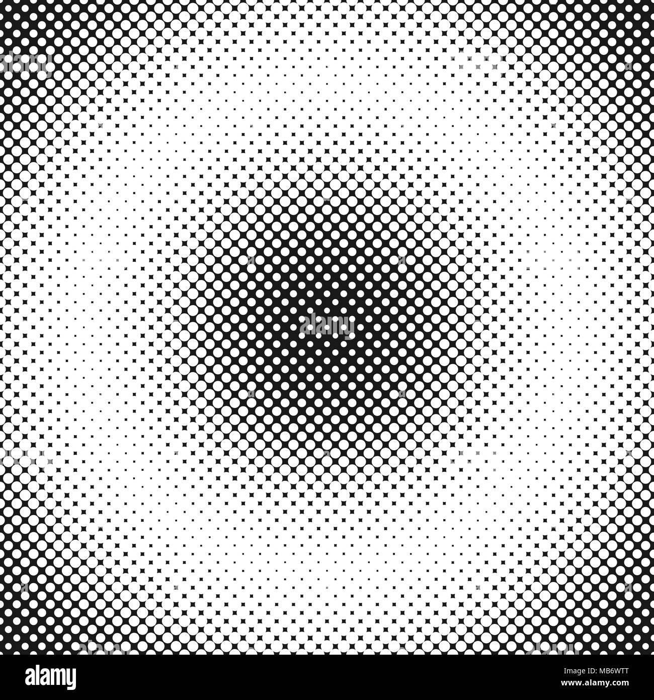 Demi-teinte géométrique abstraite de fond cercle de points Illustration de Vecteur