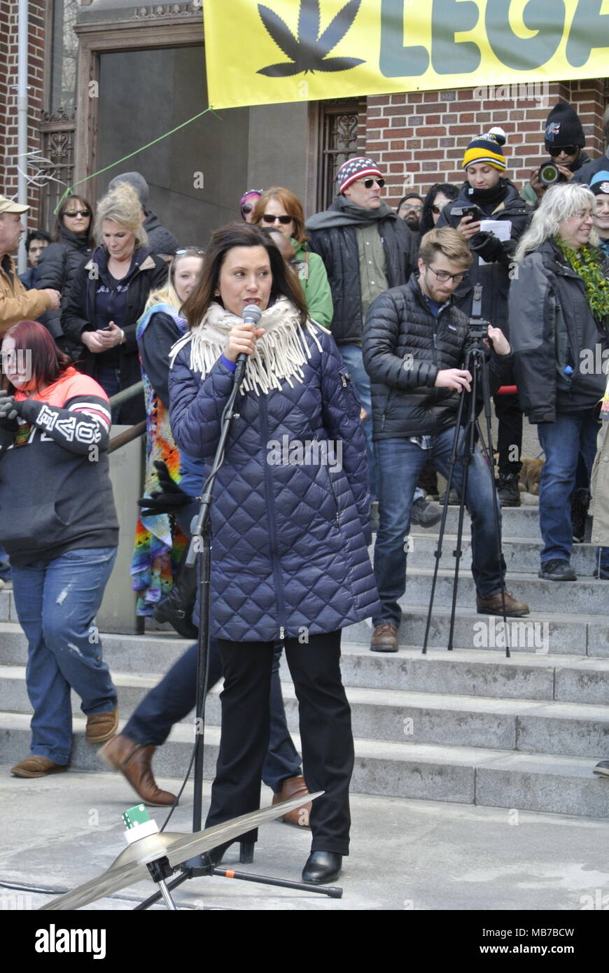 Ann Arbor, Michigan, USA. 7 avril 2018. Crédit, Jeffrey Wickett/Alamy Live News. Banque D'Images