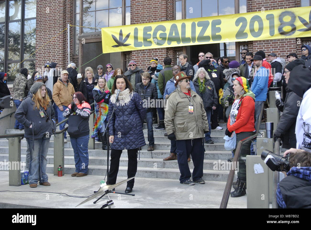 Ann Arbor, Michigan, USA. 7 avril 2018. Crédit, Jeffrey Wickett/Alamy Live News. Banque D'Images