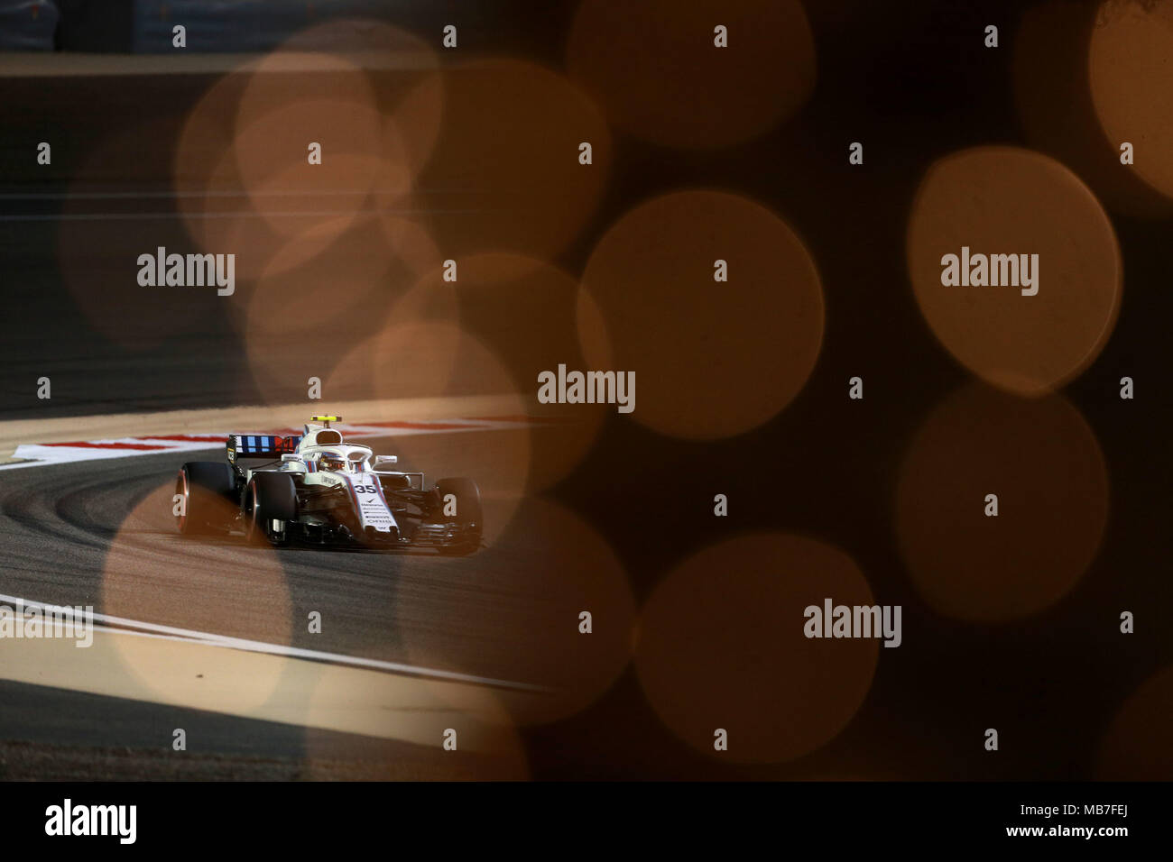 Sport Automobile : Championnat du Monde de Formule 1 de la FIA 2018, Grand Prix de Bahreïn, Sergey Sirotkin , # 35 (RUS Williams Mercedes, Mercedes) , dans le monde d'utilisation | Banque D'Images