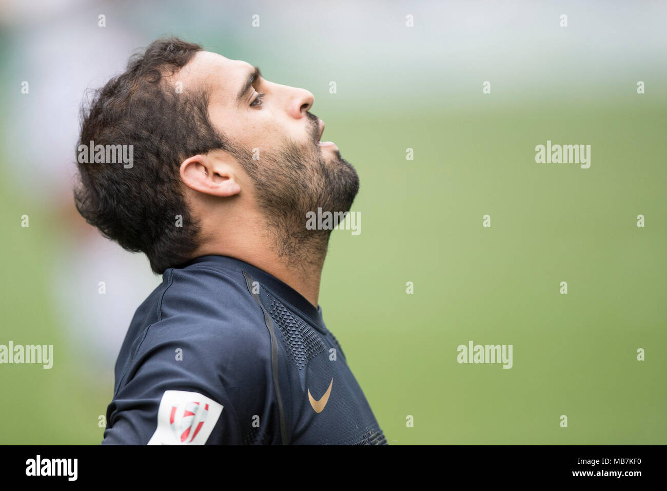 Hong Kong, Chine. 07Th avr, 2018. Tournoi de rugby à 7 à Hong Kong du 5 au 8 avril 2018, l'Argentine contre l'USA, Gaston Revol (Argentine, 8) - PAS DE SERVICE DE FIL - Crédit : Jürgen Keßler/dpa/Alamy Live News Banque D'Images